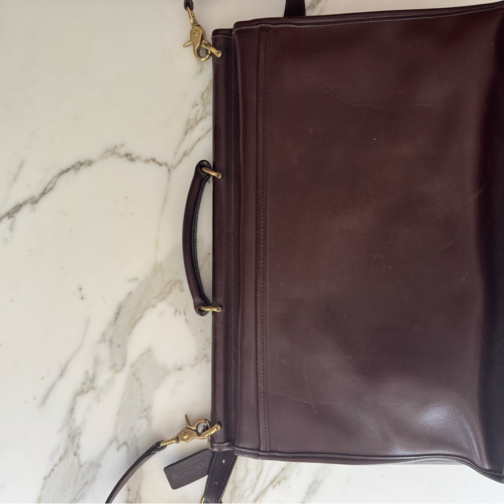 90’s Coach Beekman Briefcase - Dark Brown Leather - Picture 5 of 11
